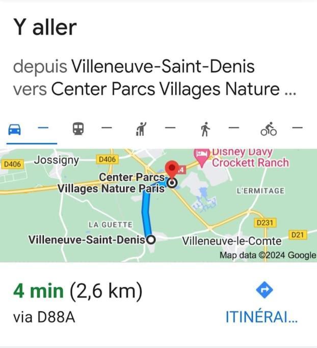 Charmant Appartement 2 Pieces Proche Disneyland Villeneuve-Saint-Denis Bagian luar foto